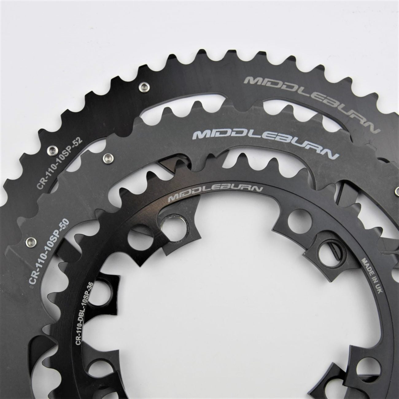 MIDDLEBURN CHAINRING 110BCD 5-ARM 11 SPEED DOUBLE 52/36 (FOR RO2 AND RO1)