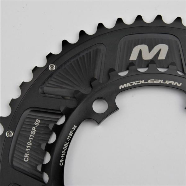 MIDDLEBURN CHAINRING 110BCD 5-ARM 11 SPEED DOUBLE 50/34 (FOR RO2 AND RO1)