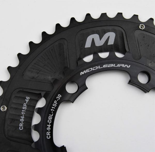 MIDDLEBURN CHAINRING 94BCD 5-ARM 11 SPEED DOUBLE 46/30 (FOR RO2 & RO1)