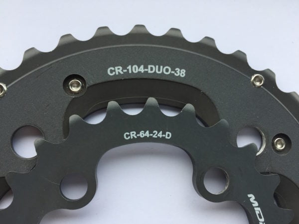 MIDDLEBURN BIKE CHAINRING RS8 X-TYPE DUO OUTER 104BCD