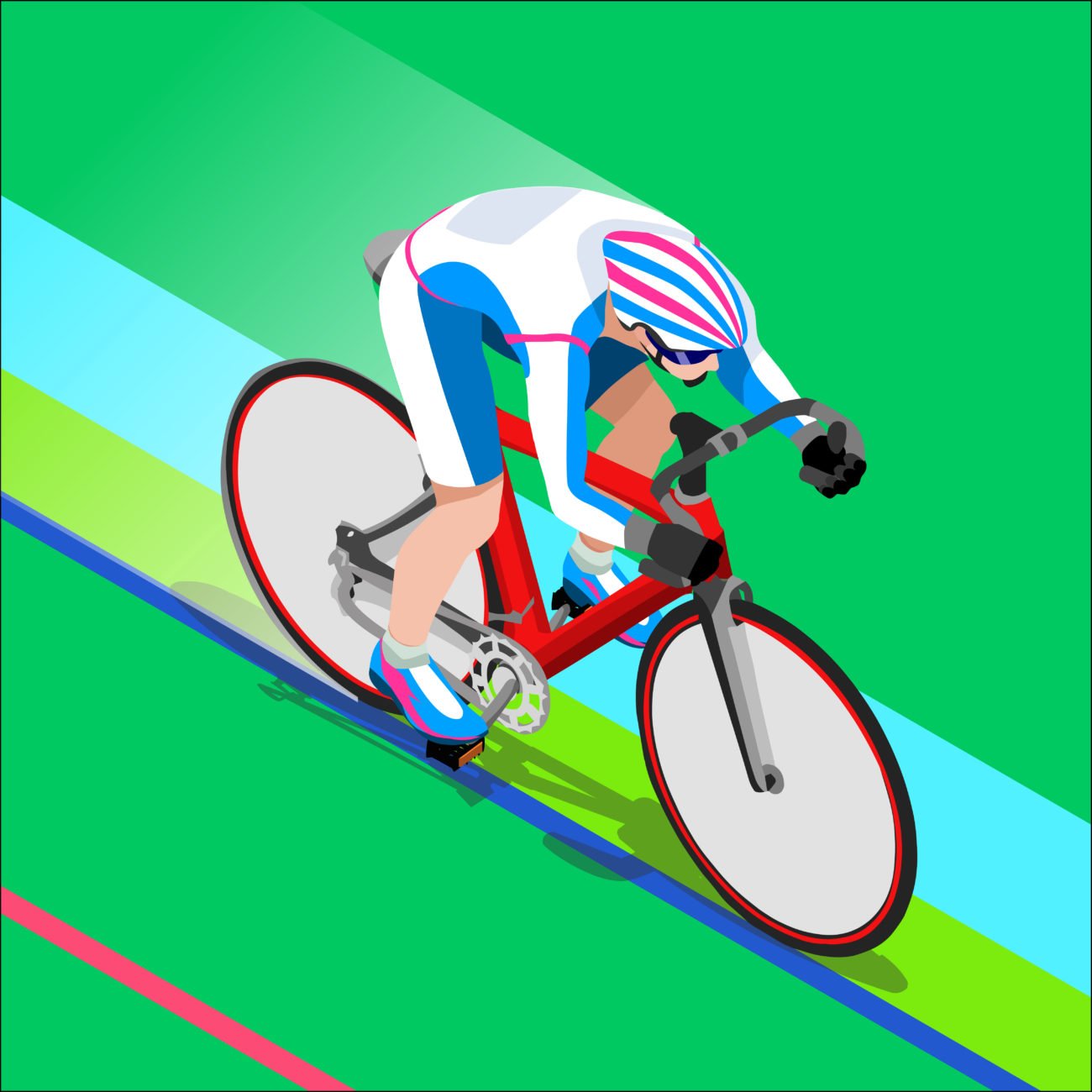 road cycling graphic