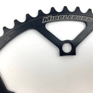 MIDDLEBURN CHAINRING 135BCD ROAD 5 ARM OUTER DOUBLE 8/9 SPEED (NOT SLICKSHIFT)